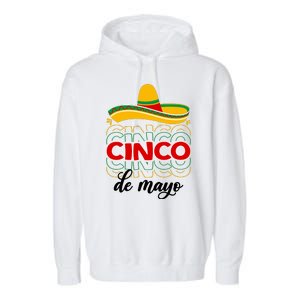 Cinco De Mayo Fiesta Retro Garment-Dyed Fleece Hoodie