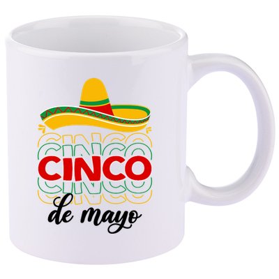 Cinco De Mayo Fiesta Retro 11oz C Handle Ceramic Mug