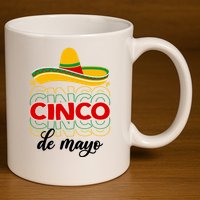 Cinco De Mayo Fiesta Retro 11oz C Handle Ceramic Mug