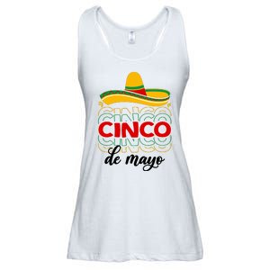 Cinco De Mayo Fiesta Retro Ladies Essential Flowy Tank