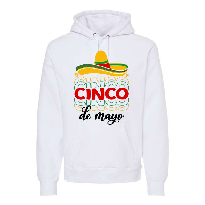 Cinco De Mayo Fiesta Retro Premium Hoodie