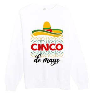 Cinco De Mayo Fiesta Retro Premium Crewneck Sweatshirt