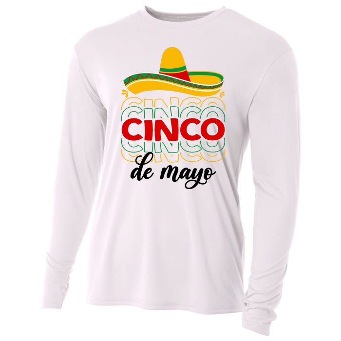 Cinco De Mayo Fiesta Retro Cooling Performance Long Sleeve Crew