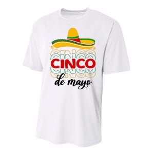 Cinco De Mayo Fiesta Retro Performance Sprint T-Shirt