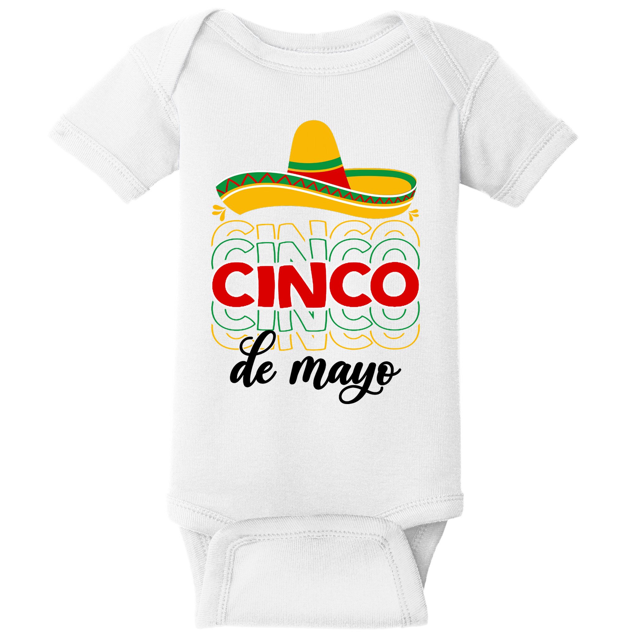 Cinco De Mayo Fiesta Retro Baby Bodysuit