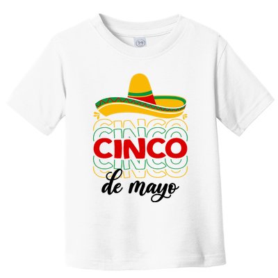 Cinco De Mayo Fiesta Retro Toddler T-Shirt