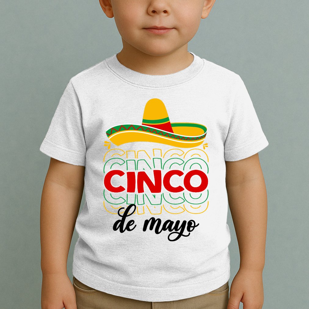 Cinco De Mayo Fiesta Retro Toddler T-Shirt