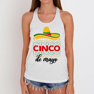 Cinco De Mayo Fiesta Retro Women's Knotted Racerback Tank