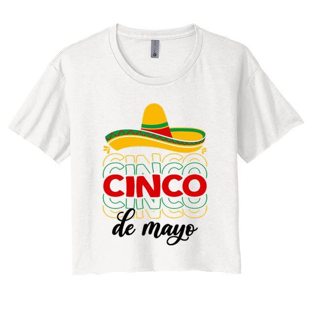 Cinco De Mayo Fiesta Retro Crop Top