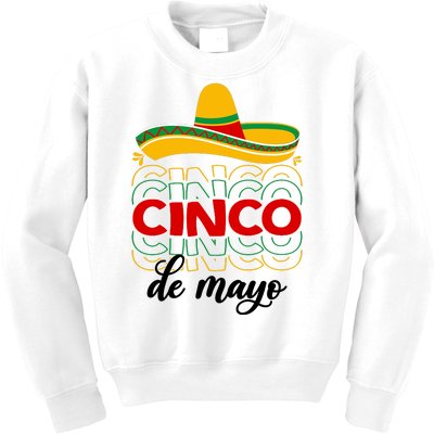 Cinco De Mayo Fiesta Retro Kids Sweatshirt