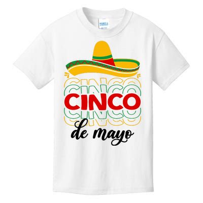 Cinco De Mayo Fiesta Retro Kids T-Shirt