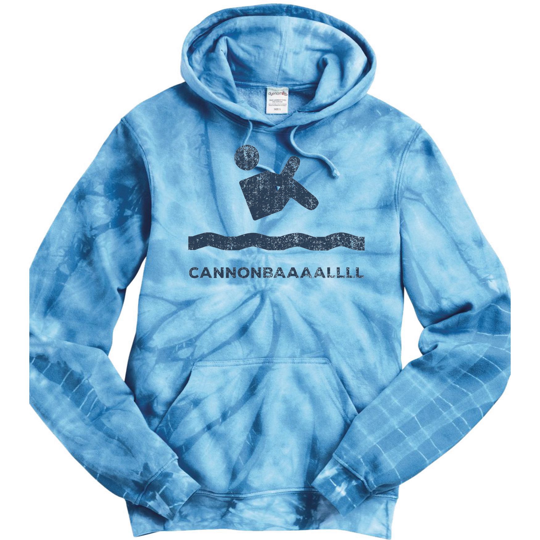 Cannonball Dive Mens Womens Kids Tie Dye Hoodie