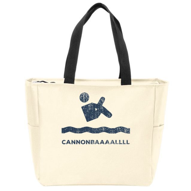 Cannonball Dive Mens Womens Kids Zip Tote Bag