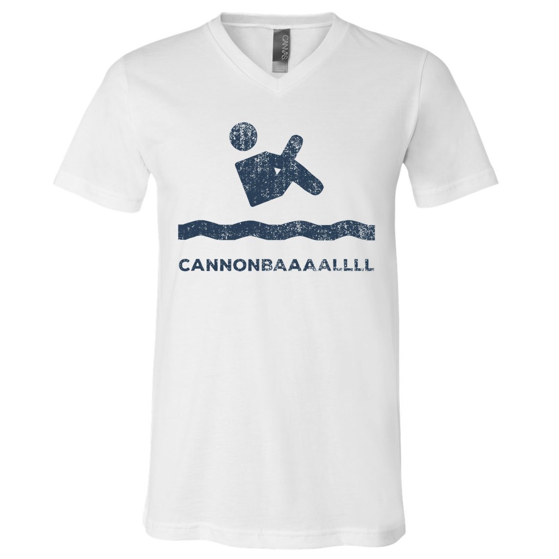 Cannonball Dive Mens Womens Kids V-Neck T-Shirt