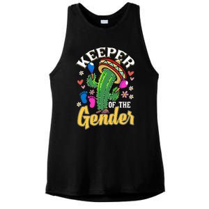 Cinco De Mayo Baby Shower Gender Reveal Keeper Of The Gender Ladies PosiCharge Tri-Blend Wicking Tank