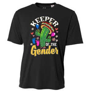 Cinco De Mayo Baby Shower Gender Reveal Keeper Of The Gender Cooling Performance Crew T-Shirt