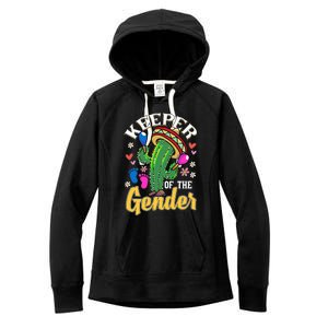 Cinco De Mayo Baby Shower Gender Reveal Keeper Of The Gender Women's Fleece Hoodie