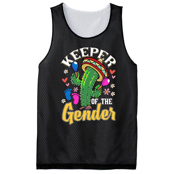 Cinco De Mayo Baby Shower Gender Reveal Keeper Of The Gender Mesh Reversible Basketball Jersey Tank