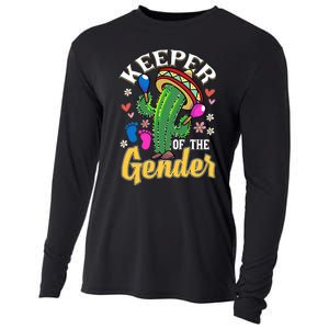 Cinco De Mayo Baby Shower Gender Reveal Keeper Of The Gender Cooling Performance Long Sleeve Crew