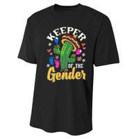 Cinco De Mayo Baby Shower Gender Reveal Keeper Of The Gender Performance Sprint T-Shirt