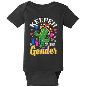 Cinco De Mayo Baby Shower Gender Reveal Keeper Of The Gender Baby Bodysuit