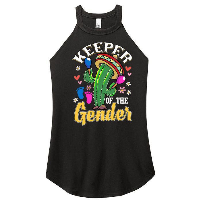 Cinco De Mayo Baby Shower Gender Reveal Keeper Of The Gender Women's Perfect Tri Rocker Tank