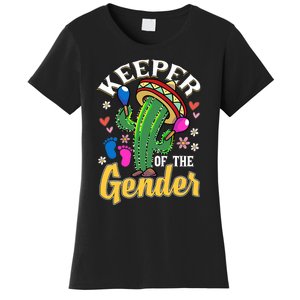 Cinco De Mayo Baby Shower Gender Reveal Keeper Of The Gender Women's T-Shirt