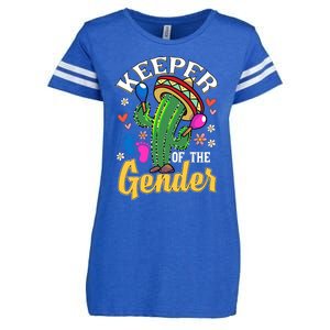 Cinco De Mayo Baby Shower Gender Reveal Keeper Of The Gender Enza Ladies Jersey Football T-Shirt