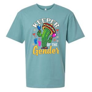 Cinco De Mayo Baby Shower Gender Reveal Keeper Of The Gender Sueded Cloud Jersey T-Shirt