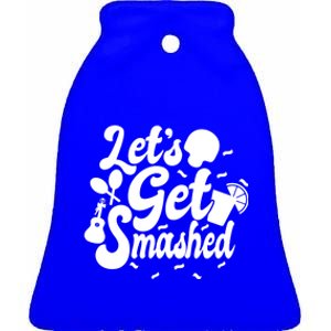 Cinco De Mayo Donkey O Lets Get Smashed Gift Ceramic Bell Ornament