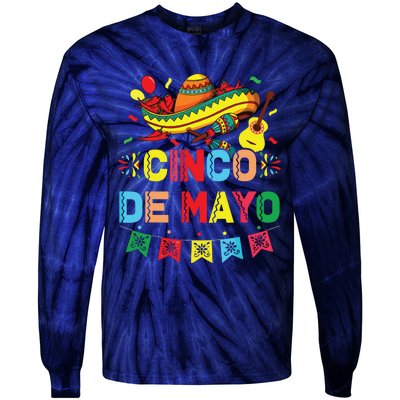 Cinco De Mayo Mexican Fiesta 5 De Mayo Tie-Dye Long Sleeve Shirt