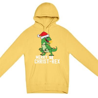 Christmas Dinosaur Merry Christrex Tree Rex Christmas Cute Gift Premium Pullover Hoodie