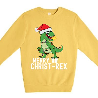 Christmas Dinosaur Merry Christrex Tree Rex Christmas Cute Gift Premium Crewneck Sweatshirt