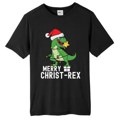 Christmas Dinosaur Merry Christrex Tree Rex Christmas Cute Gift Tall Fusion ChromaSoft Performance T-Shirt