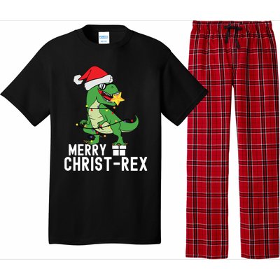 Christmas Dinosaur Merry Christrex Tree Rex Christmas Cute Gift Pajama Set