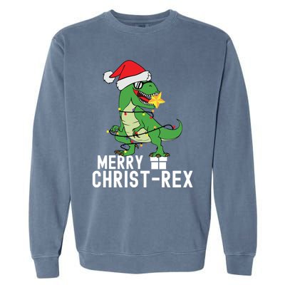 Christmas Dinosaur Merry Christrex Tree Rex Christmas Cute Gift Garment-Dyed Sweatshirt