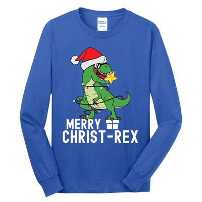 Christmas Dinosaur Merry Christrex Tree Rex Christmas Cute Gift Tall Long Sleeve T-Shirt