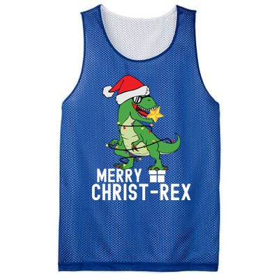 Christmas Dinosaur Merry Christrex Tree Rex Christmas Cute Gift Mesh Reversible Basketball Jersey Tank