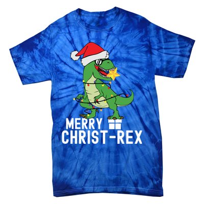 Christmas Dinosaur Merry Christrex Tree Rex Christmas Cute Gift Tie-Dye T-Shirt