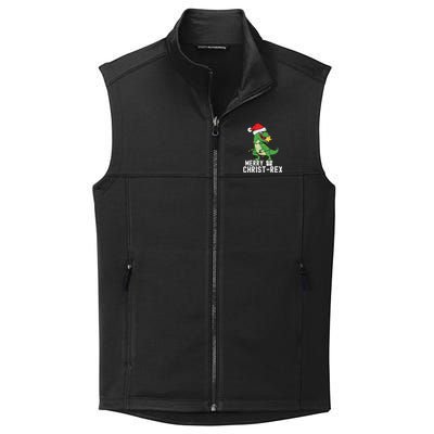 Christmas Dinosaur Merry Christrex Tree Rex Christmas Cute Gift Collective Smooth Fleece Vest