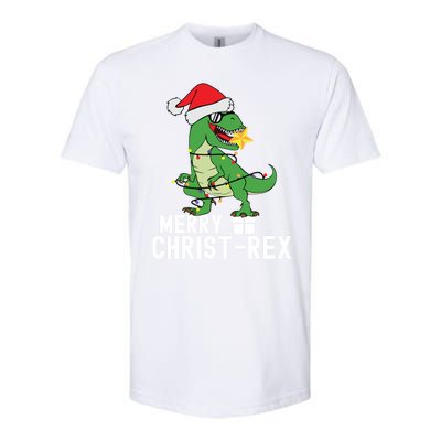 Christmas Dinosaur Merry Christrex Tree Rex Christmas Cute Gift Softstyle CVC T-Shirt