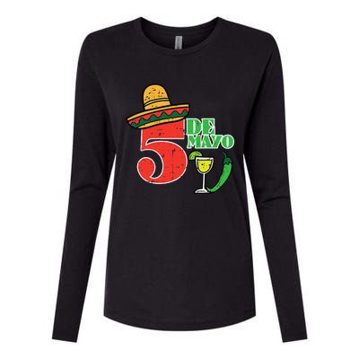 Cinco De Mayo 5 Cinco De Mayo Mexican Fiesta Party Womens Cotton Relaxed Long Sleeve T-Shirt