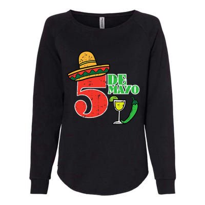 Cinco De Mayo 5 Cinco De Mayo Mexican Fiesta Party Womens California Wash Sweatshirt