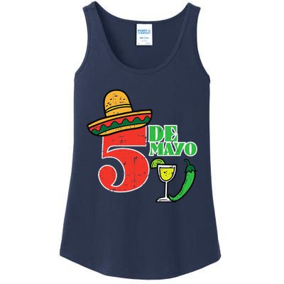 Cinco De Mayo 5 Cinco De Mayo Mexican Fiesta Party Ladies Essential Tank