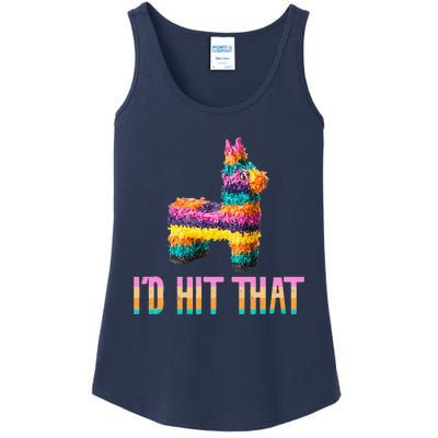 Cinco de Mayo Funny Pinata I'D HIT THAT Ladies Essential Tank