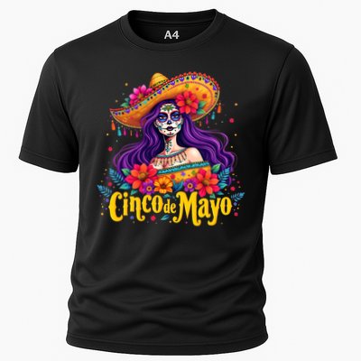 Cinco De Mayo 2025 Mexican Fiesta 5 De Mayo Girl Women Cooling Performance Crew T-Shirt