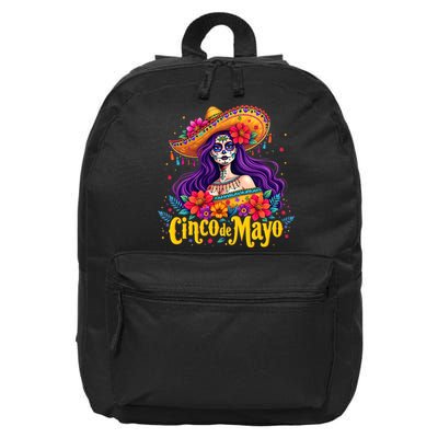Cinco De Mayo 2025 Mexican Fiesta 5 De Mayo Girl Women 16 in Basic Backpack