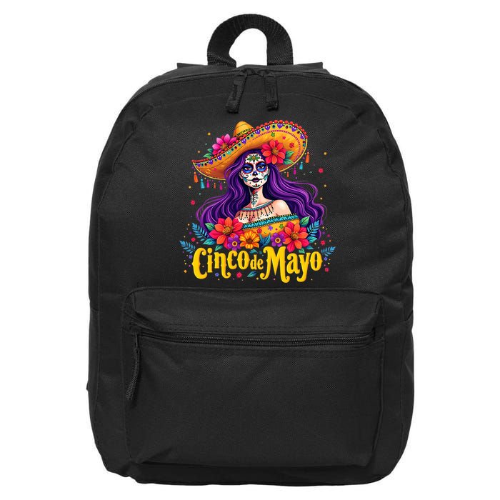 Cinco De Mayo 2025 Mexican Fiesta 5 De Mayo Girl Women 16 in Basic Backpack