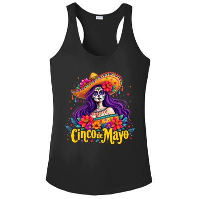 Cinco De Mayo 2025 Mexican Fiesta 5 De Mayo Girl Women Ladies PosiCharge Competitor Racerback Tank