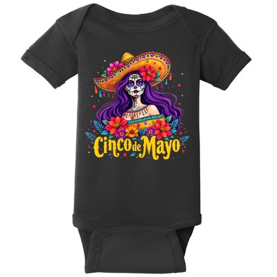 Cinco De Mayo 2025 Mexican Fiesta 5 De Mayo Girl Women Baby Bodysuit